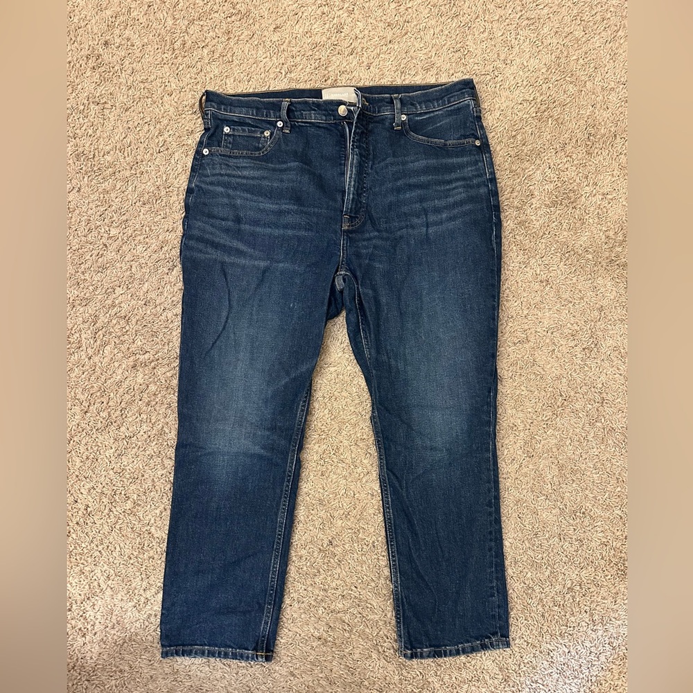 EVERLANE The Original Cheeky Jean. Womens size 33 Crop. Organic Cotton
